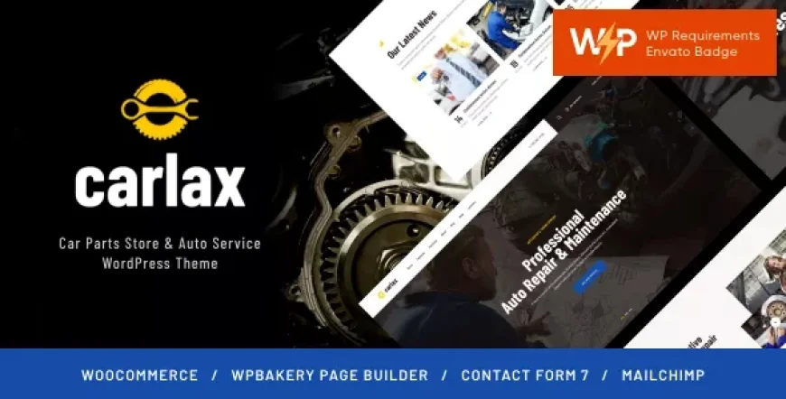 Carlax - Car Parts Store &amp; Auto Service WordPress Theme v1.0.9