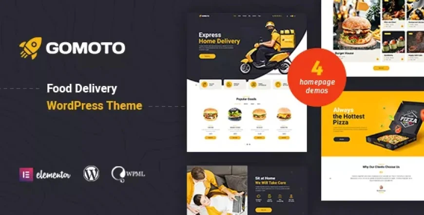 Gomoto - Food Delivery &amp; Medical Supplies WordPress Theme v1.3.5