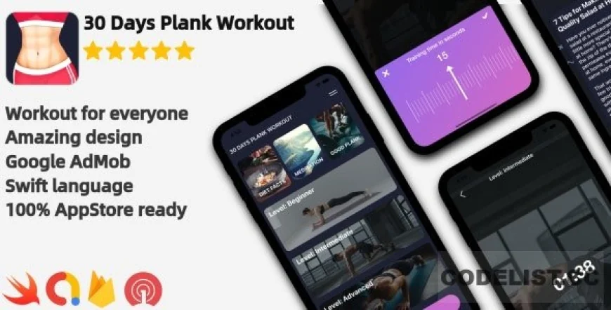Plank Workout v1.0 - iOS Workout Application