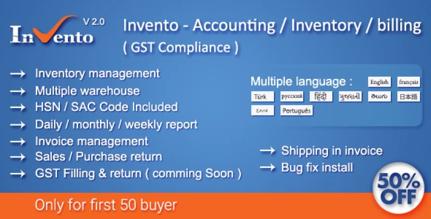 InventO - Accounting | Billing | Inventory Management System ( GST Compliance )