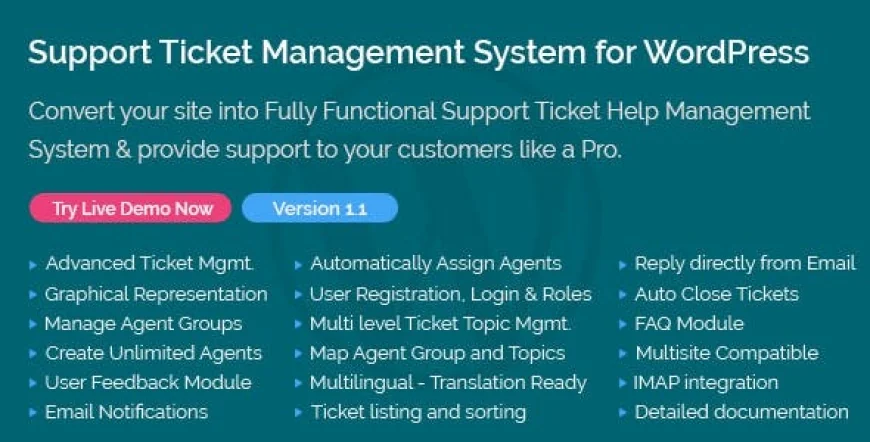 Support Ticket Management System for WordPress v1.9