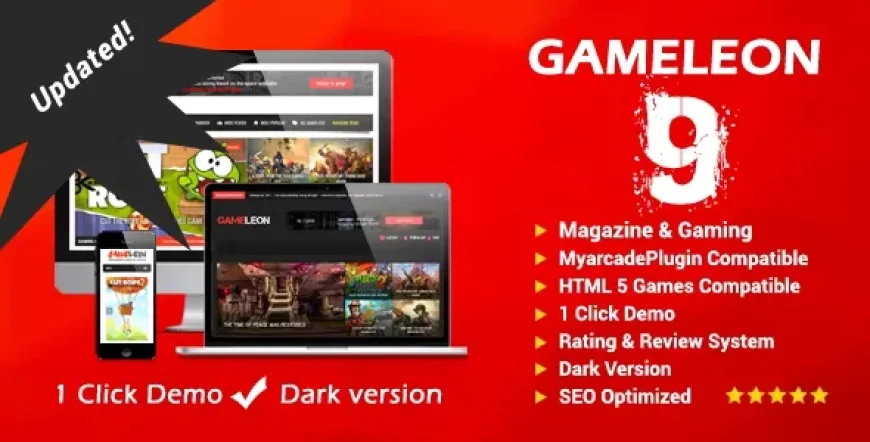 Gameleon v9.6 - WordPress Gaming &amp; Magazine Theme
