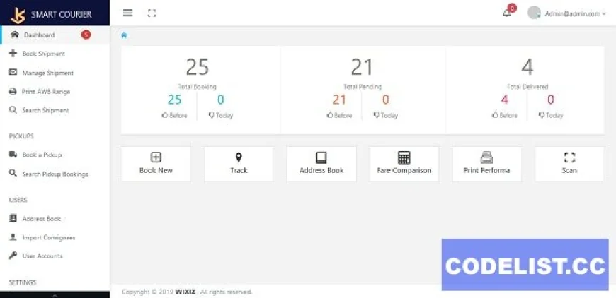 Smart Courier and Logistic Management Application v1.0