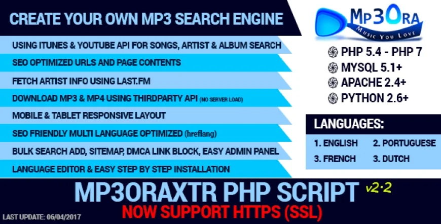 Mp3OraXtr v2.2 - PHP Mp3 Search Engine