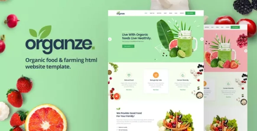 OrganZe - Organic Food &amp; Farming HTML Template