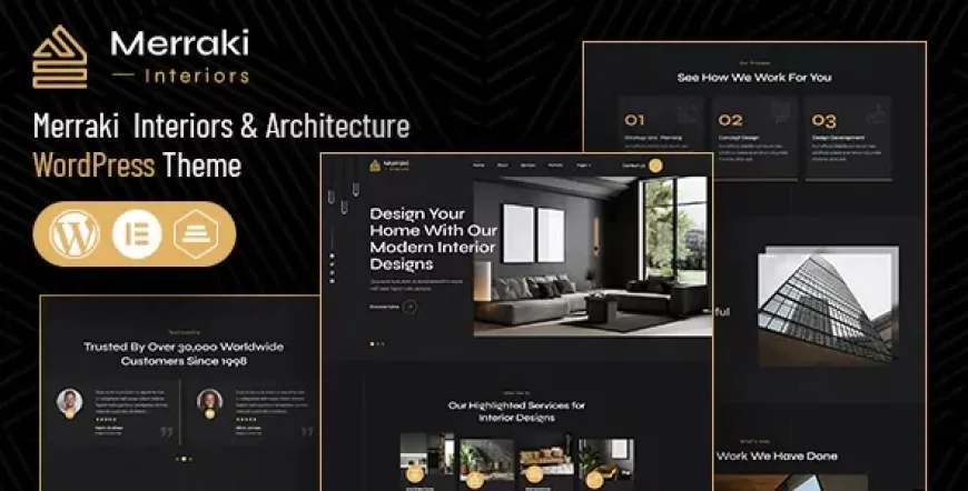 Merraki v1.1 - Interiors &amp; Architecture WordPress Theme