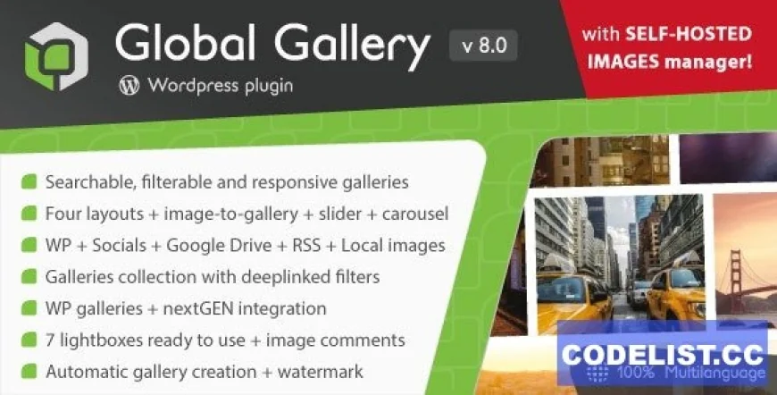 Global Gallery v9.0.0 - Wordpress Responsive Gallery