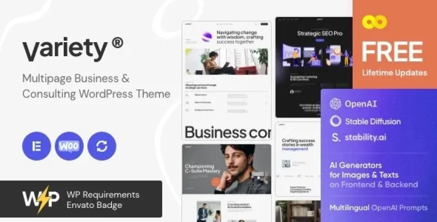 Variety - Multipage Business &amp; Consulting WordPress Theme v1.5