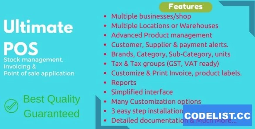 Ultimate POS v4.5 - Best ERP, Stock Management, Point of Sale &amp; Invoicing application - nulled