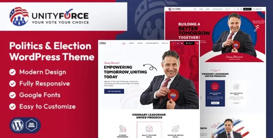 UnityForce - Politics &amp; Election WordPress Theme