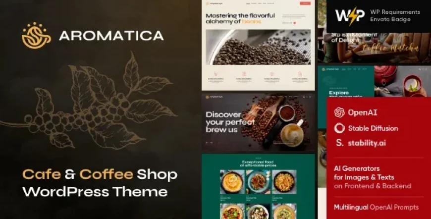 Aromatica - Cafe &amp; Coffee Shop WordPress Theme v1.2