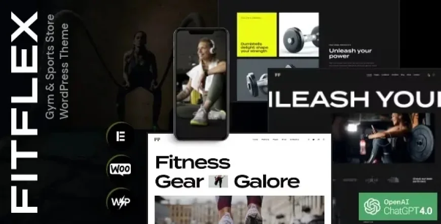 FitFlex - Gym &amp; Sports Store WordPress Theme