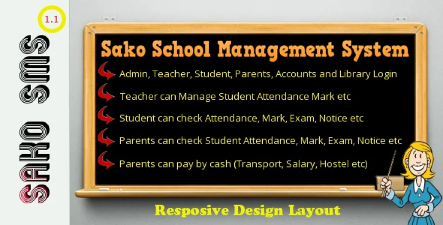 Responsive Sako School Management System