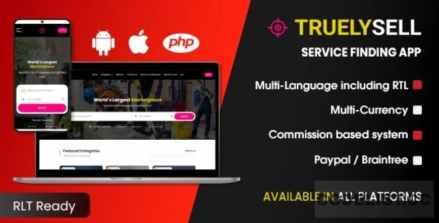 TruelySell v1.0.2 – On-demand Service Marketplace, nearby Service Finder and Bookings Web, Android and iOS