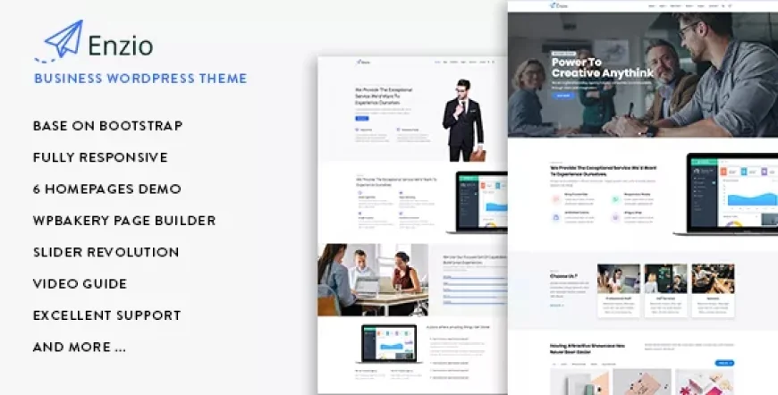 Enzio - Responsive Business WordPress Theme v1.2.3