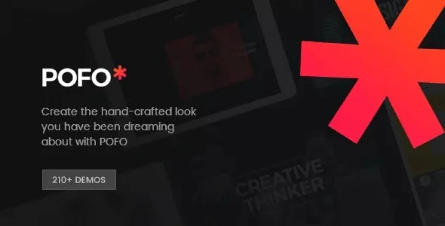 Pofo - Creative Portfolio and Blog WordPress Theme v2.4