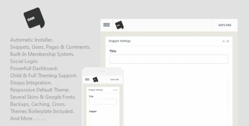 Dan v1.1 - Social Snippets Application