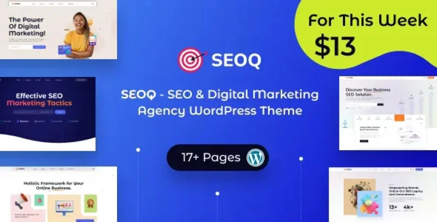 SEOQ v1.0.5 - SEO &amp; Digital Marketing Agency WordPress Theme