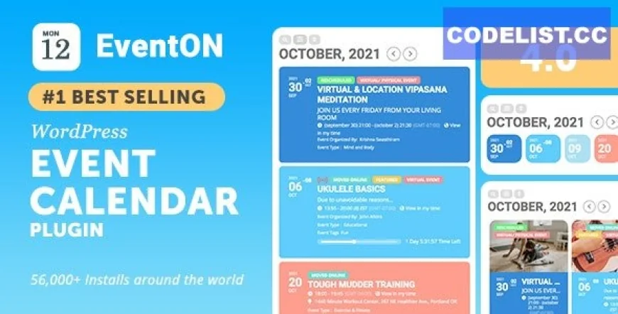EventON v4.7.1 - WordPress Virtual Event Calendar Plugin