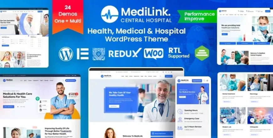 Medilink - Health &amp; Medical WordPress Theme v2.0.6