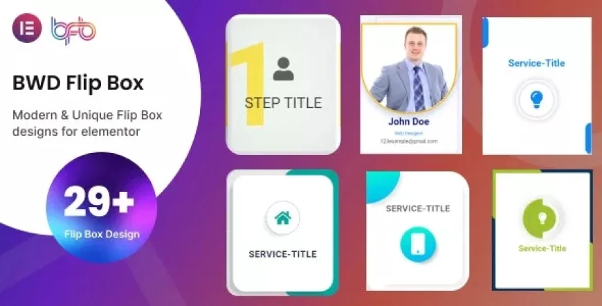 BWD Flip Box Addon for Elementor