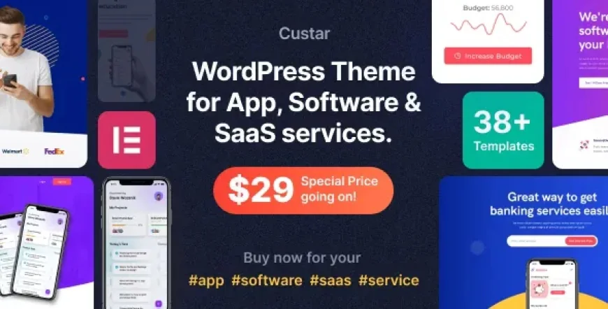 Custar v1.2.7 - Software &amp; App WordPress Theme