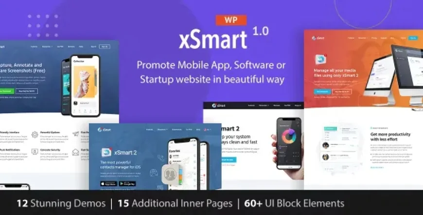 xSmart v1.2.9.4 - App Landing Page WordPress Theme in Tech Presentation, Promo Marketing &amp; Advertising Agency
