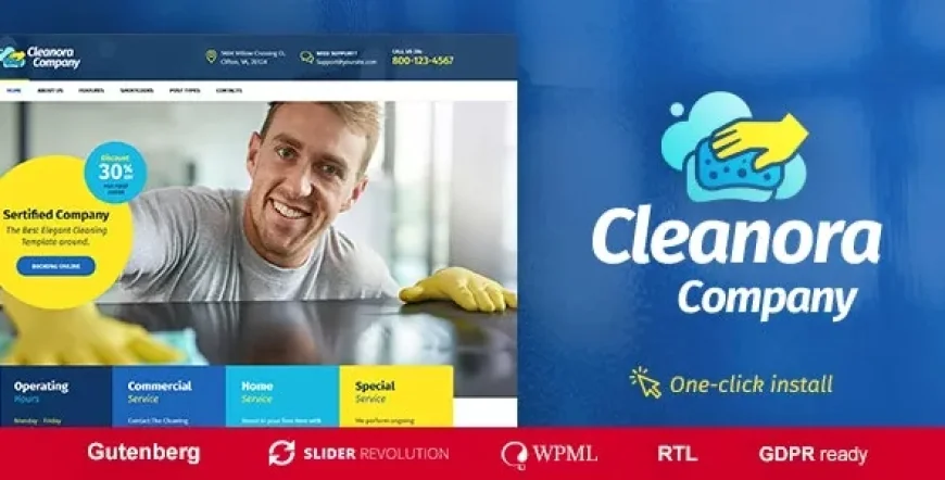 Cleanora v1.1.6 - Cleaning Services WordPress Theme