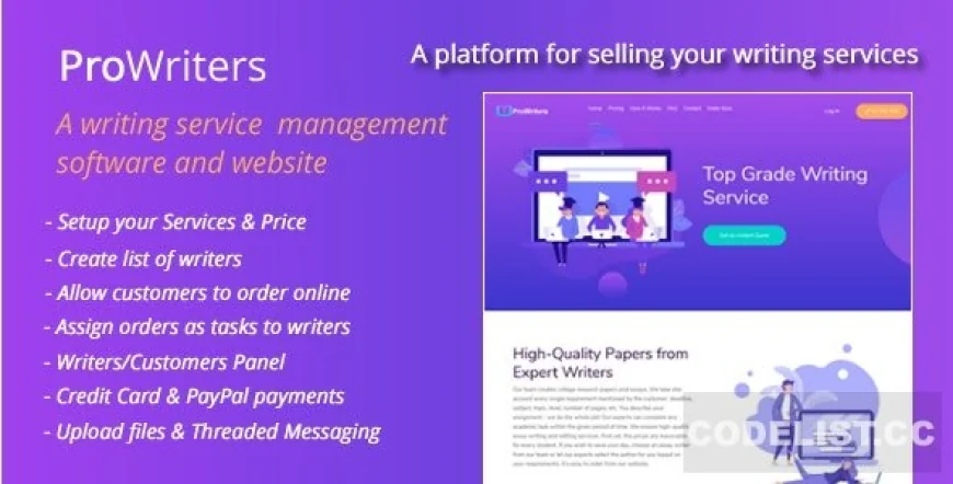 ProWriters v1.0 - Sell writing services online