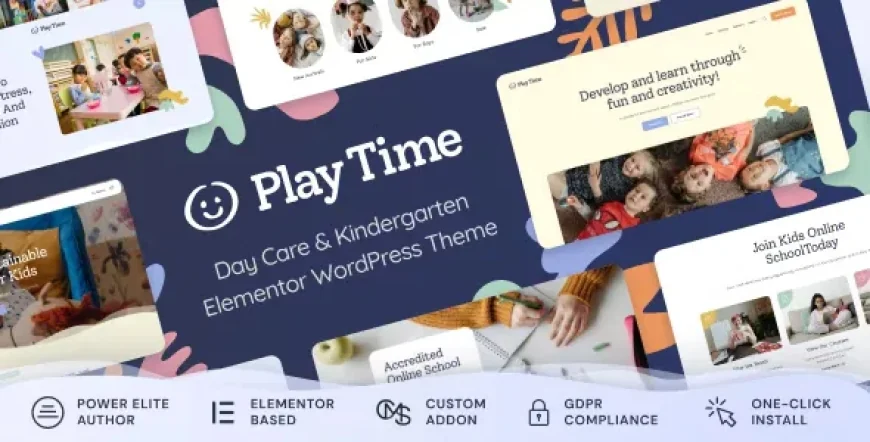 Play Time v1.0.8 - Day Care &amp; Kindergarten WordPress Theme