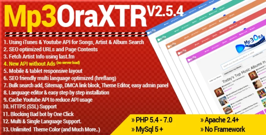 Mp3OraXtr v2.5.4 - PHP Mp3 Search Engine