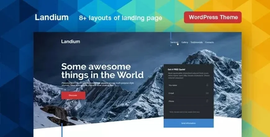 Landium v2.3.5 - APP Landing Page WordPress