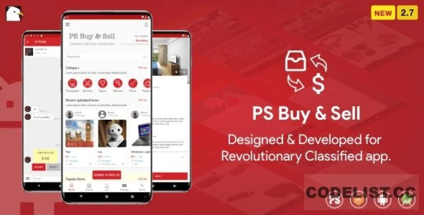 PS BuySell v2.7 - ( Olx, Mercari, Offerup, Carousell, Buy Sell ) Clone Classified App