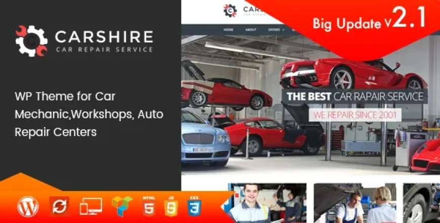 Car Shire - Auto Mechanic &amp; Repair WordPress Theme v3.7