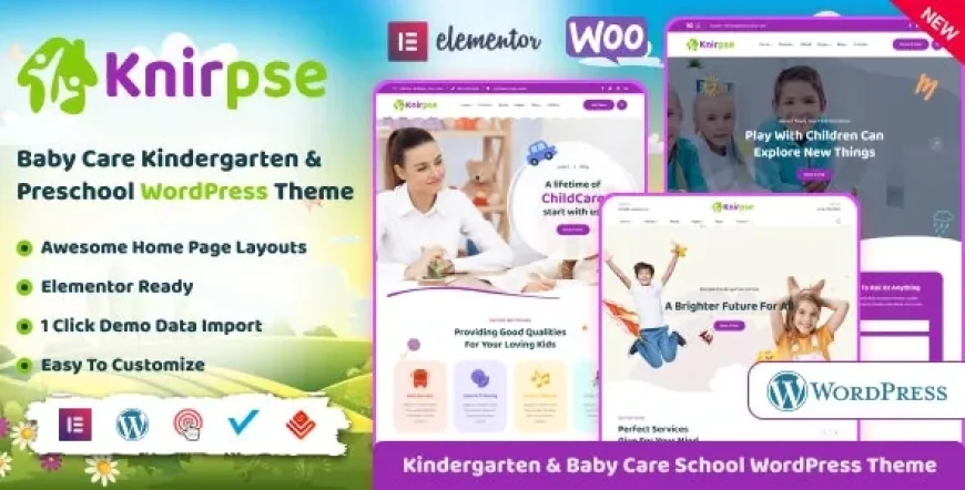 Knirpse v1.5.6 - Kindergarten, Shool &amp; Baby Care WordPress Theme