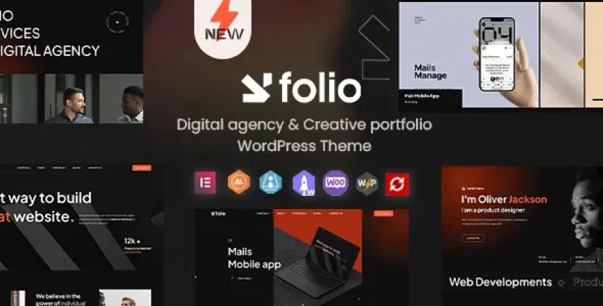 Webfolio v1.0.2 - Creative Portfolio &amp; Digital Agency WordPress Elementor Theme