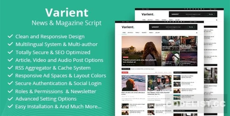 Varient v1.8.1 - News &amp; Magazine Script - nulled
