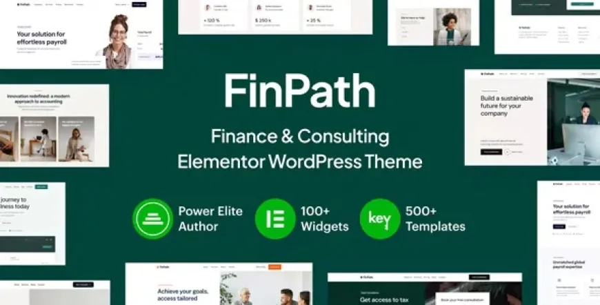 FinPath v1.2 - Finance &amp; Consulting Elementor WordPress Theme