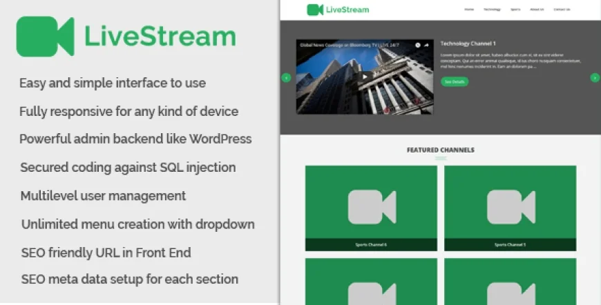 LiveStream - Live Channel and Live Stream Website