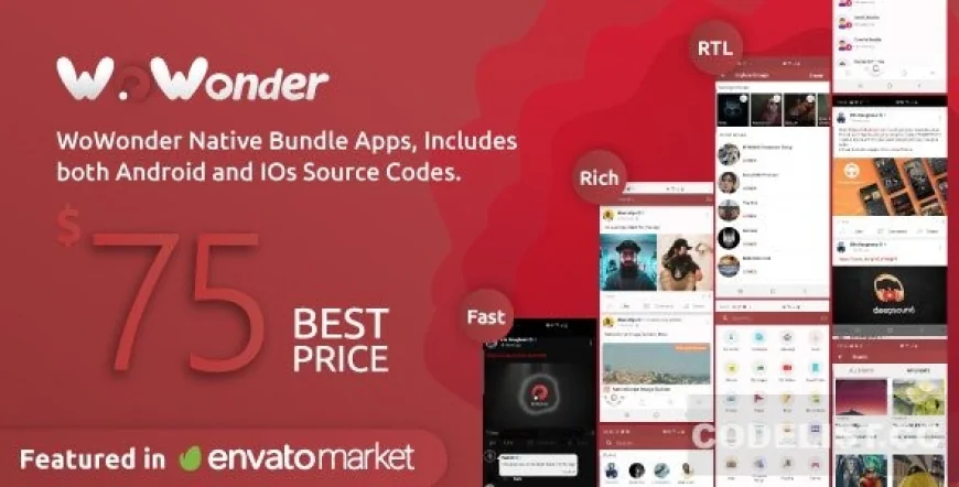 Mobile Native Social Timeline Applications v3.5 - For WoWonder Social PHP Script