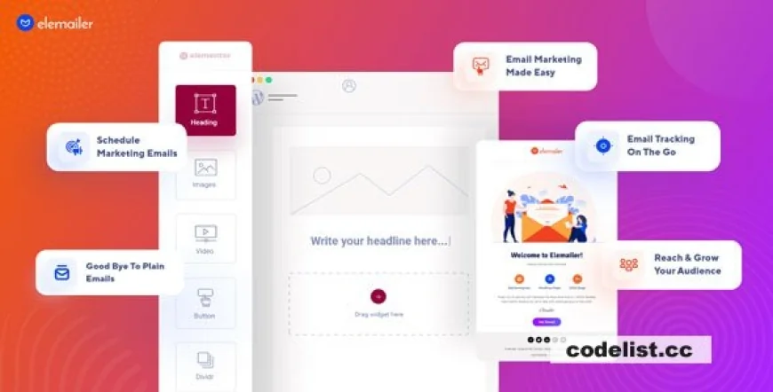 Elemailer v4.1.6 - Drag &amp; Drop WordPress Email Template &amp; Campaign Builder