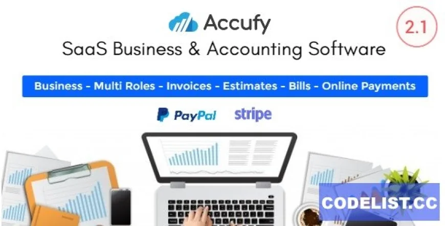 Accufy v2.1 - SaaS Business &amp; Accounting Software - nulled