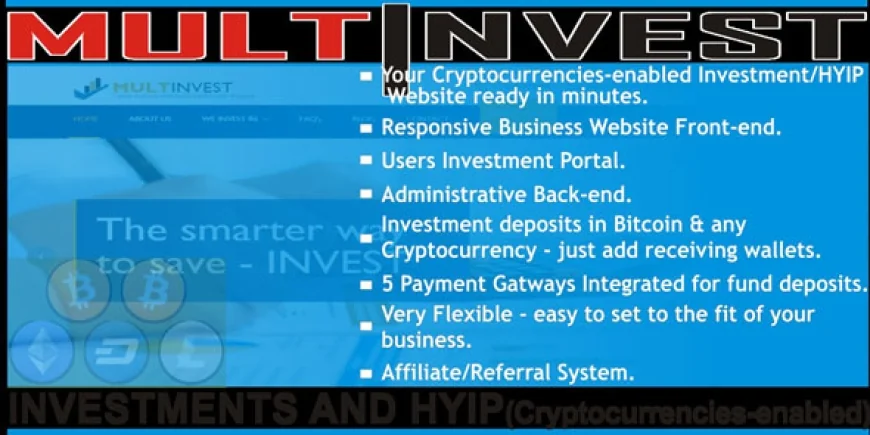 MultInvest - Cryptocurrencies Investment Script