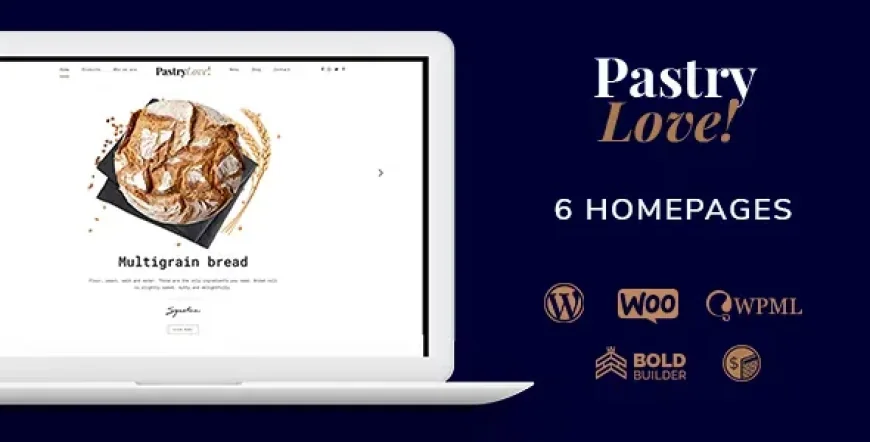 Pastry Love v1.2.9 - Bakery &amp; Cake Shop WordPress Theme