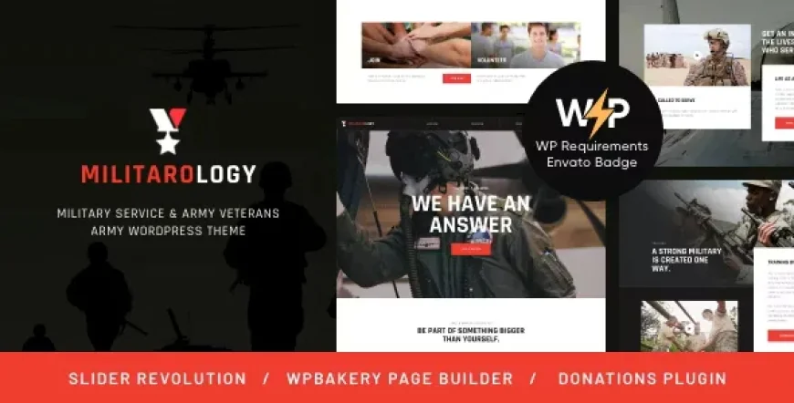 Militarology v1.0.12 - Military Service &amp; Army Veterans WordPress Theme
