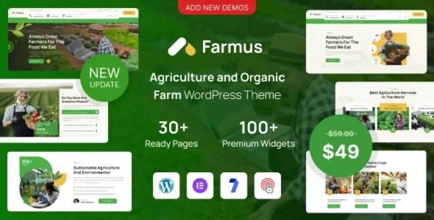Farmus - Agriculture and Organic Farm WordPress Theme v1.0.1