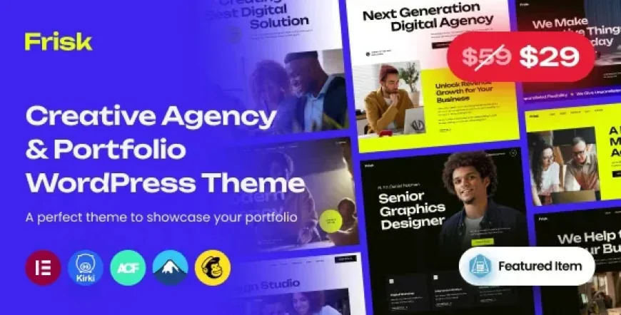 Frisk v1.1 - Creative Agency &amp; Portfolio WordPress Theme