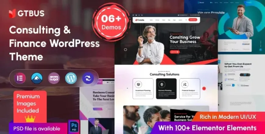 GTBUS - Consulting &amp; Finance WordPress Theme v1.0.3