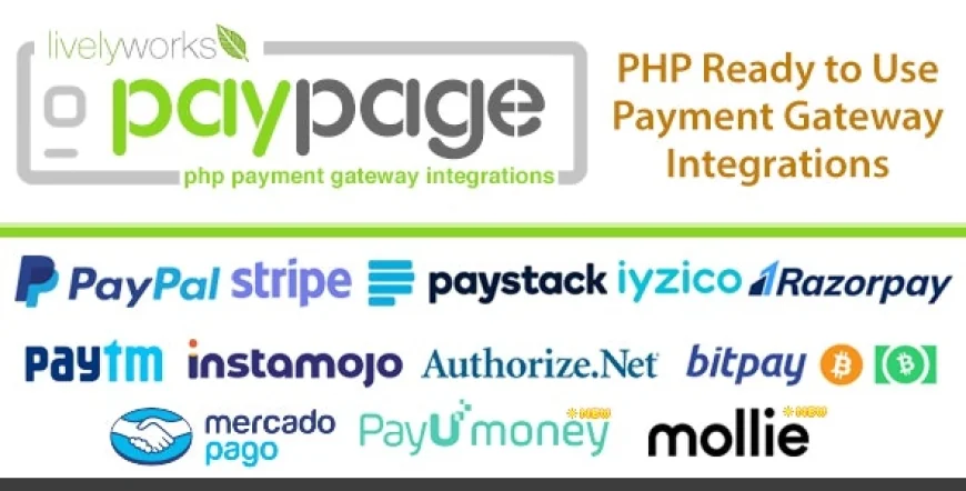 PayPage v1.3.0 - PHP ready to use Payment Gateway Integrations