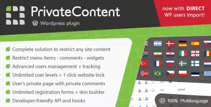 PrivateContent v9.0.1 - Multilevel Content Plugin